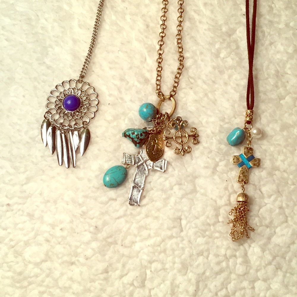 3 necklaces